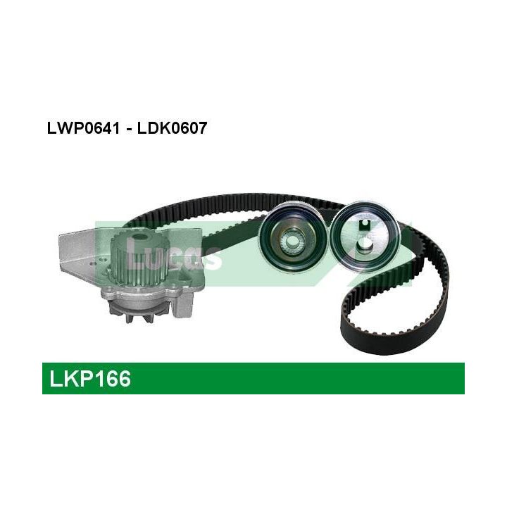 Vandens siurblio ir paskirstymo diržo komplektas LUCAS LKP166
