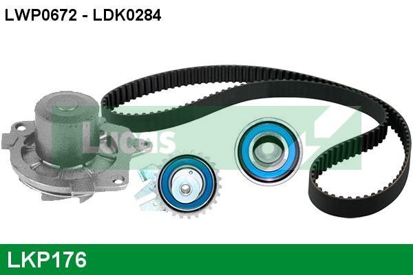 Vandens siurblio ir paskirstymo diržo komplektas LUCAS LKP176