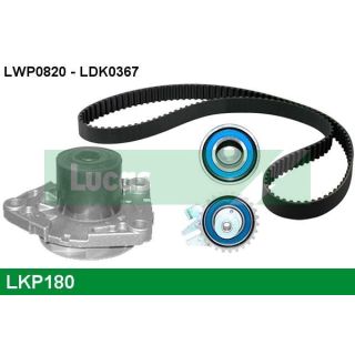 Vandens siurblio ir paskirstymo diržo komplektas LUCAS LKP180