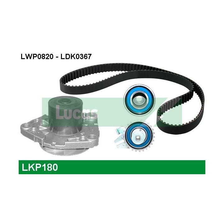 Vandens siurblio ir paskirstymo diržo komplektas LUCAS LKP180