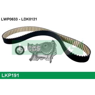 Vandens siurblio ir paskirstymo diržo komplektas LUCAS LKP191