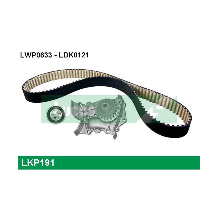 Vandens siurblio ir paskirstymo diržo komplektas LUCAS LKP191