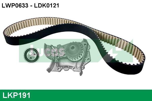 Vandens siurblio ir paskirstymo diržo komplektas LUCAS LKP191