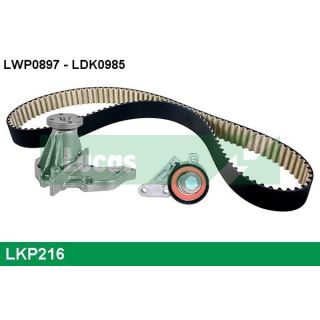 Vandens siurblio ir paskirstymo diržo komplektas LUCAS LKP216