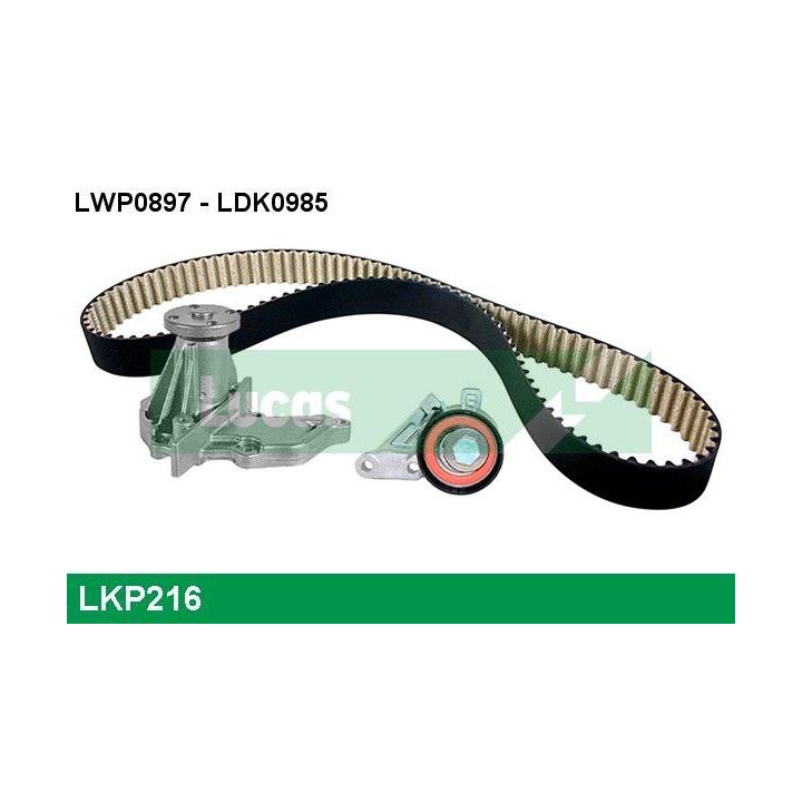 Vandens siurblio ir paskirstymo diržo komplektas LUCAS LKP216