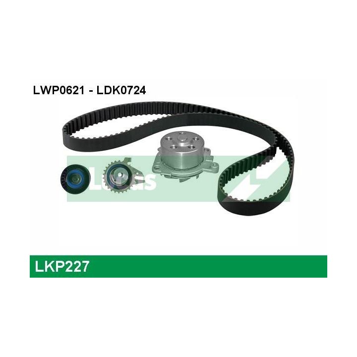 Vandens siurblio ir paskirstymo diržo komplektas LUCAS LKP227