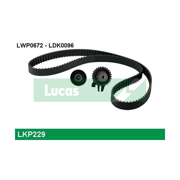 Vandens siurblio ir paskirstymo diržo komplektas LUCAS LKP229