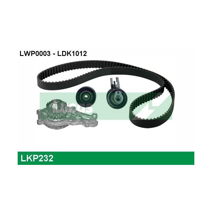 Vandens siurblio ir paskirstymo diržo komplektas LUCAS LKP232