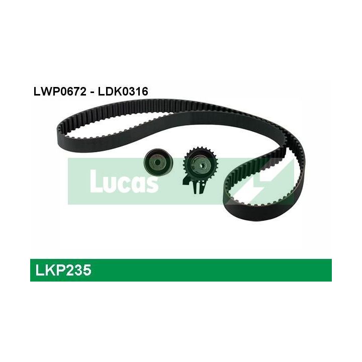 Vandens siurblio ir paskirstymo diržo komplektas LUCAS LKP235