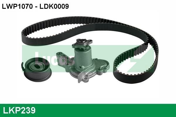 Vandens siurblio ir paskirstymo diržo komplektas LUCAS LKP239