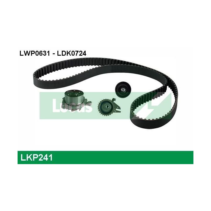 Vandens siurblio ir paskirstymo diržo komplektas LUCAS LKP241