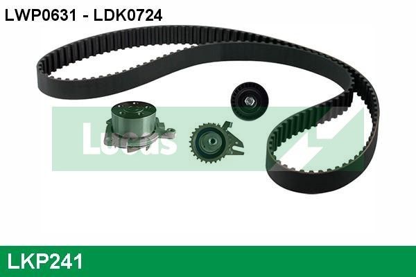 Vandens siurblio ir paskirstymo diržo komplektas LUCAS LKP241