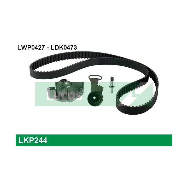Vandens siurblio ir paskirstymo diržo komplektas LUCAS LKP244