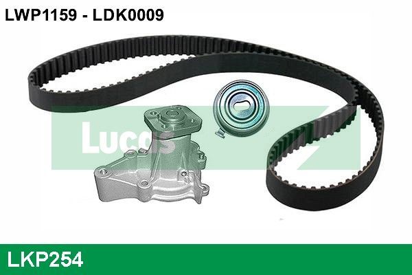 Vandens siurblio ir paskirstymo diržo komplektas LUCAS LKP254