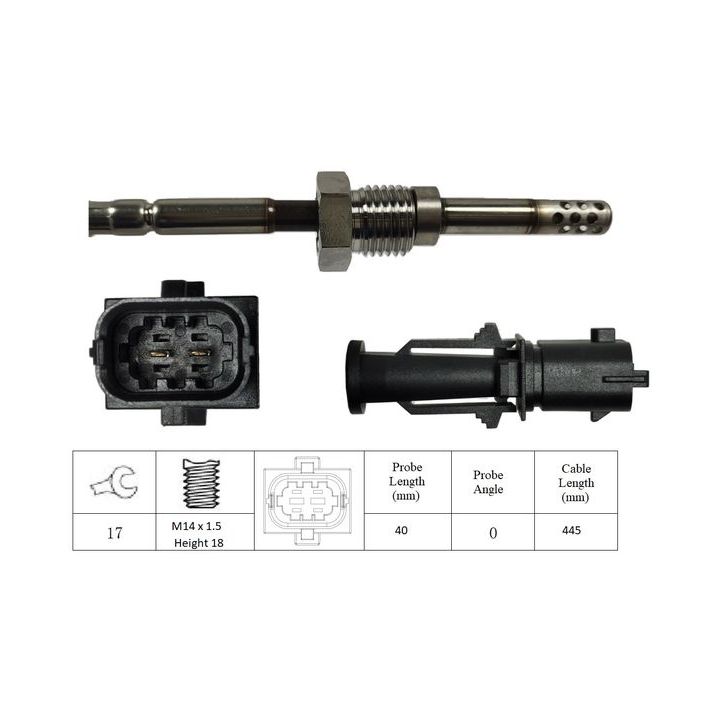 Jutiklis, išmetamųjų dujų temperatūra LUCAS LGS6063