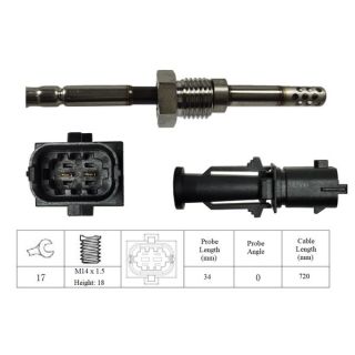 Jutiklis, išmetamųjų dujų temperatūra LUCAS LGS6066