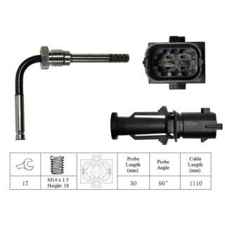 Jutiklis, išmetamųjų dujų temperatūra LUCAS LGS6067
