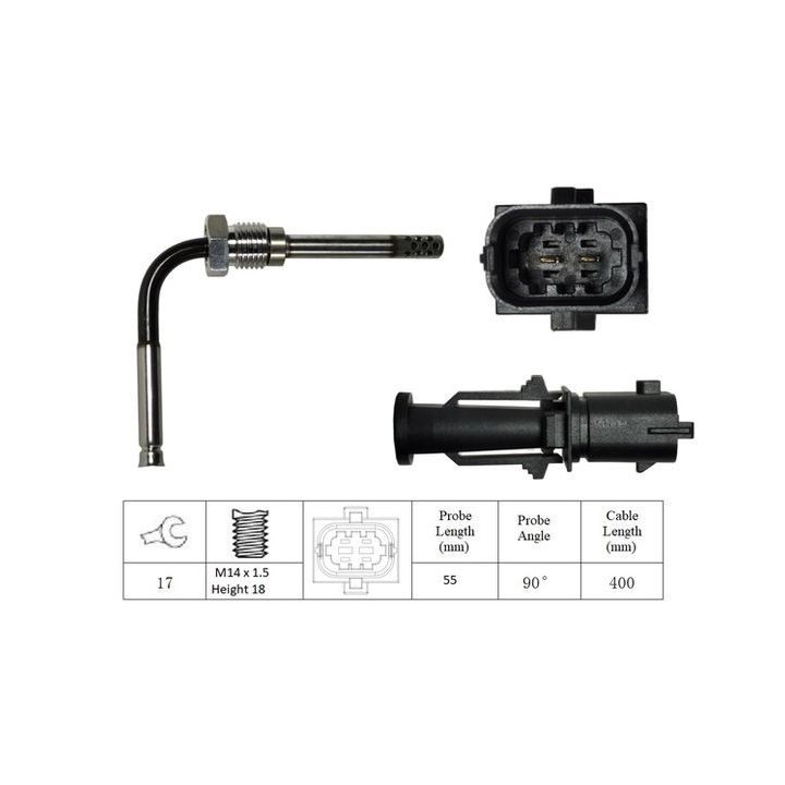Jutiklis, išmetamųjų dujų temperatūra LUCAS LGS7010