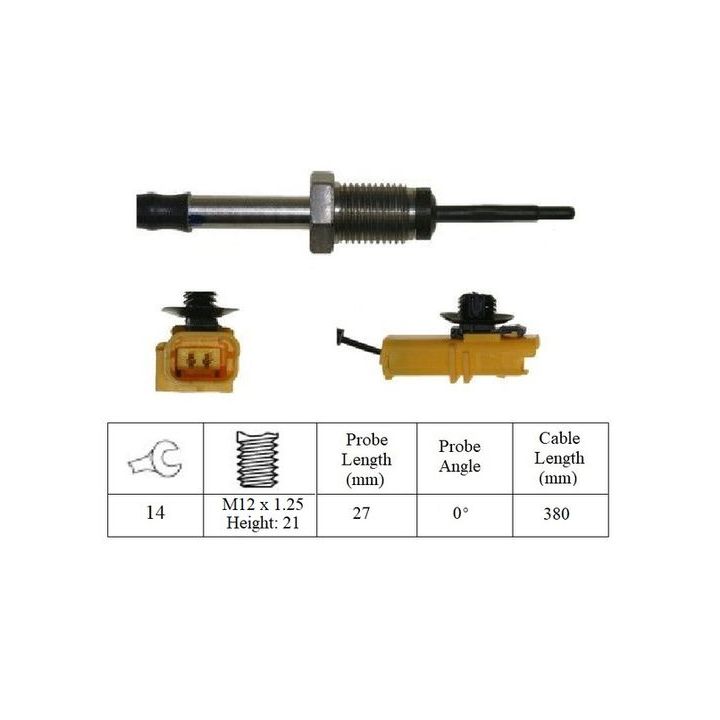 Jutiklis, išmetamųjų dujų temperatūra LUCAS LGS7042