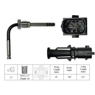 Jutiklis, išmetamųjų dujų temperatūra LUCAS LGS7044