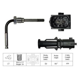 Jutiklis, išmetamųjų dujų temperatūra LUCAS LGS7096