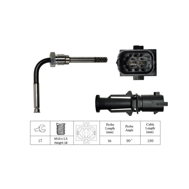 Jutiklis, išmetamųjų dujų temperatūra LUCAS LGS7097