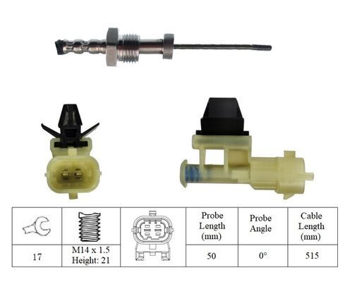 Jutiklis, išmetamųjų dujų temperatūra LUCAS LGS7103