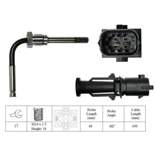 Jutiklis, išmetamųjų dujų temperatūra LUCAS LGS7104