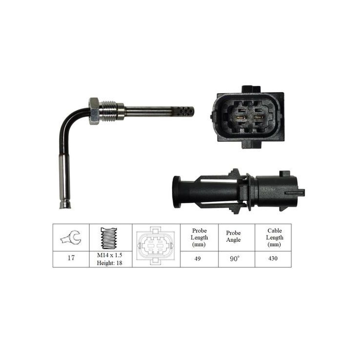 Jutiklis, išmetamųjų dujų temperatūra LUCAS LGS7104