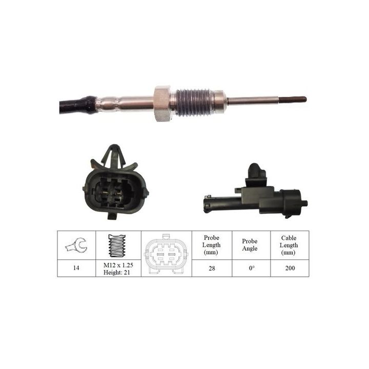 Jutiklis, išmetamųjų dujų temperatūra LUCAS LGS7164