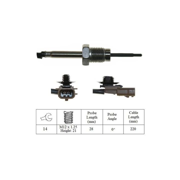 Jutiklis, išmetamųjų dujų temperatūra LUCAS LGS7196