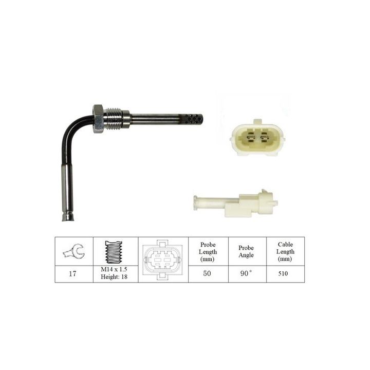 Jutiklis, išmetamųjų dujų temperatūra LUCAS LGS7203
