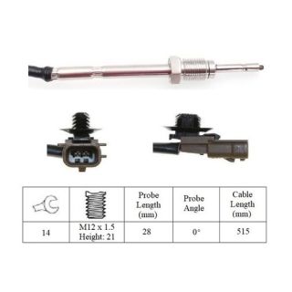 Jutiklis, išmetamųjų dujų temperatūra LUCAS LGS7212