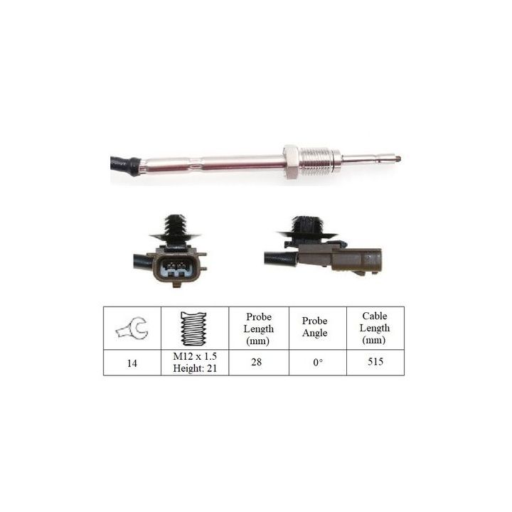 Jutiklis, išmetamųjų dujų temperatūra LUCAS LGS7212