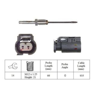 Jutiklis, išmetamųjų dujų temperatūra LUCAS LGS7247