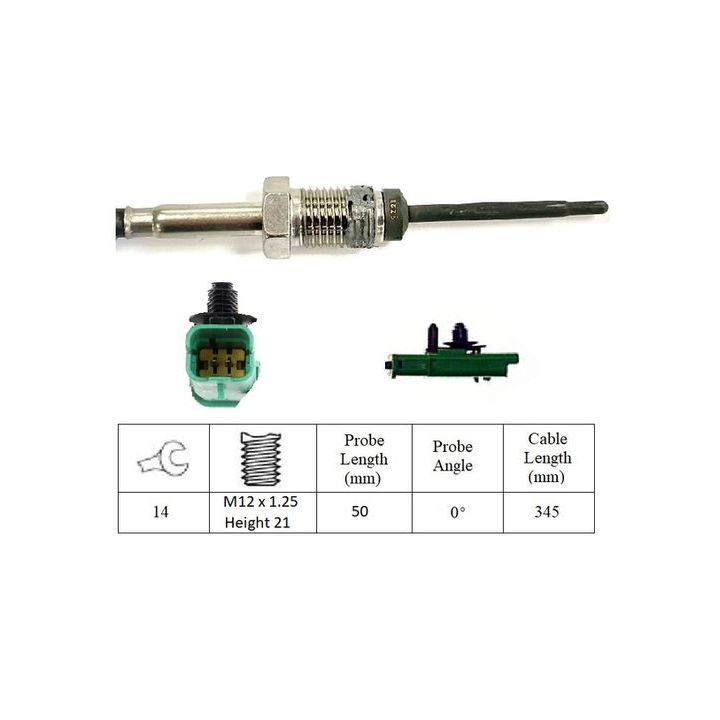 Jutiklis, išmetamųjų dujų temperatūra LUCAS LGS7251