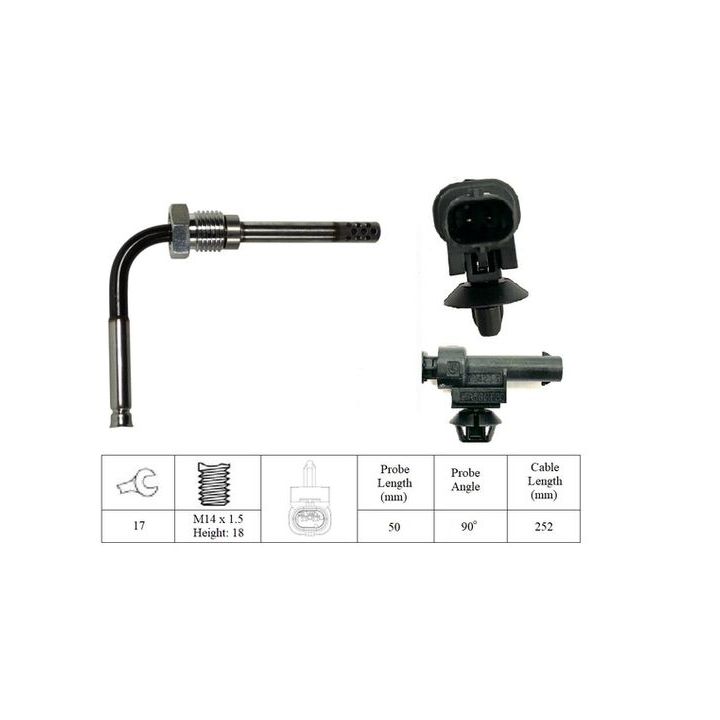 Jutiklis, išmetamųjų dujų temperatūra LUCAS LGS7267