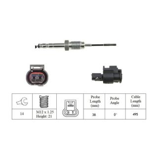 Jutiklis, išmetamųjų dujų temperatūra LUCAS LGS7302
