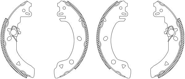 Stabdžių trinkelių komplektas HELLA PAGID 8DB 355 003-131
