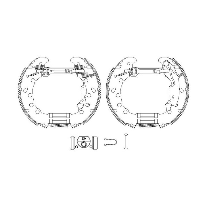 Stabdžių trinkelių komplektas HELLA PAGID 8DB 355 005-181