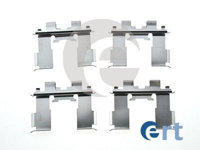 Priedų komplektas, diskinių stabdžių trinkelės ERT 420210