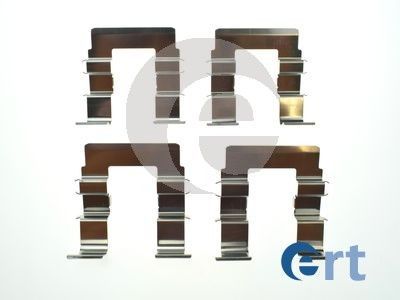 Priedų komplektas, diskinių stabdžių trinkelės ERT 420269