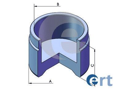 Stūmoklis, stabdžių apkaba ERT 151486-C