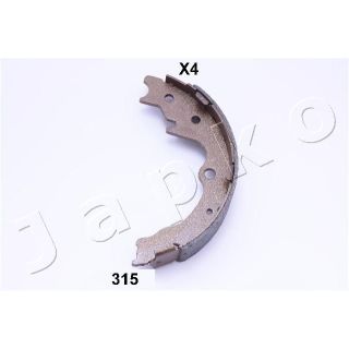 Stabdžių trinkelių komplektas, stovėjimo stabdis JAPKO 55315