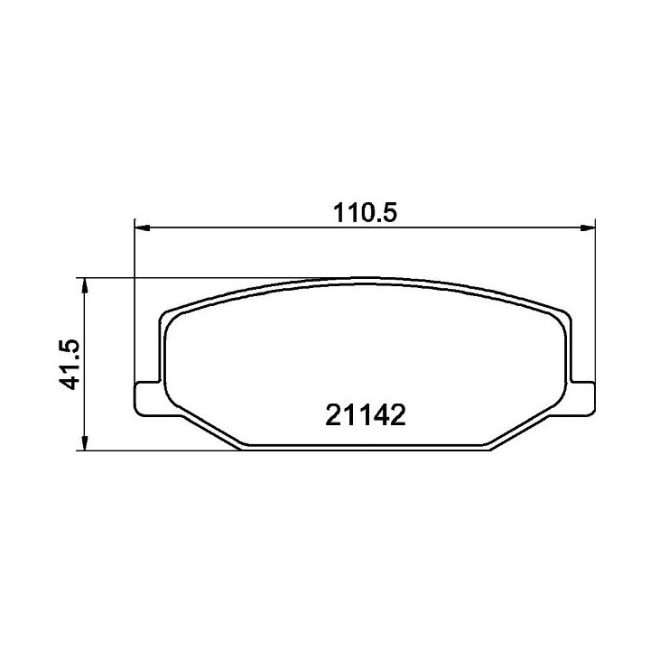 Stabdžių trinkelių rinkinys, diskinis stabdys HELLA PAGID 8DB 355 006-161