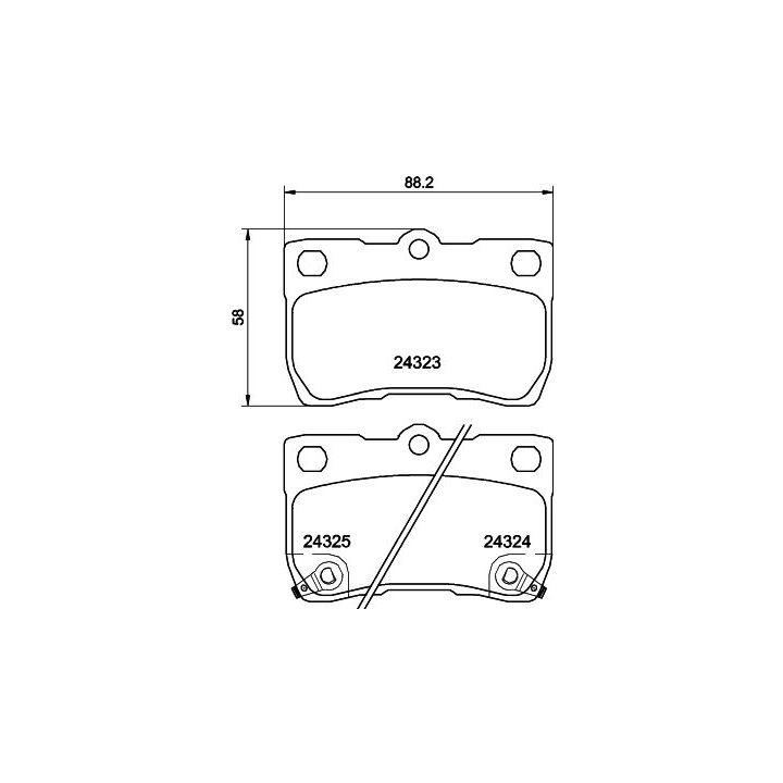 Stabdžių trinkelių rinkinys, diskinis stabdys HELLA PAGID 8DB 355 006-971