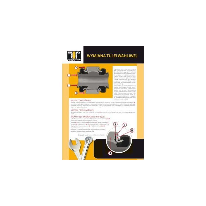 Valdymo svirties/išilginių svirčių įvorė TEDGUM 00341713