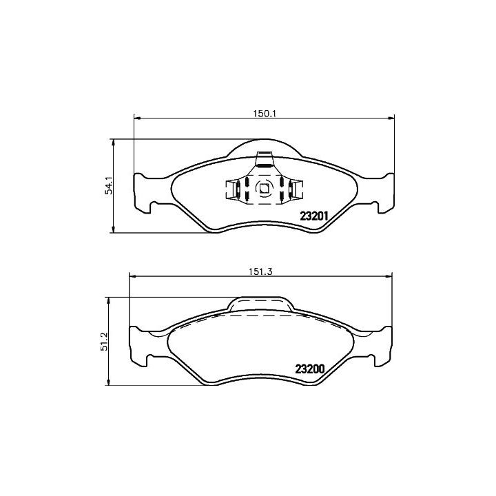 Stabdžių trinkelių rinkinys, diskinis stabdys HELLA PAGID 8DB 355 008-891