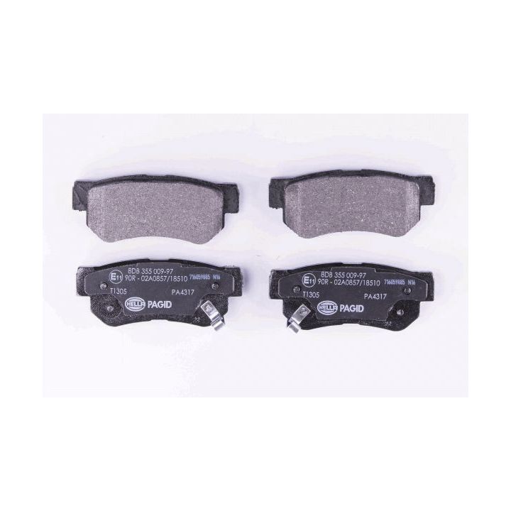 Stabdžių trinkelių rinkinys, diskinis stabdys HELLA PAGID 8DB 355 009-971