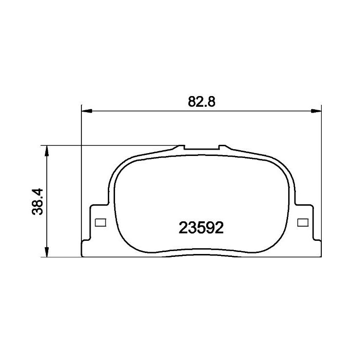 Stabdžių trinkelių rinkinys, diskinis stabdys HELLA PAGID 8DB 355 010-001